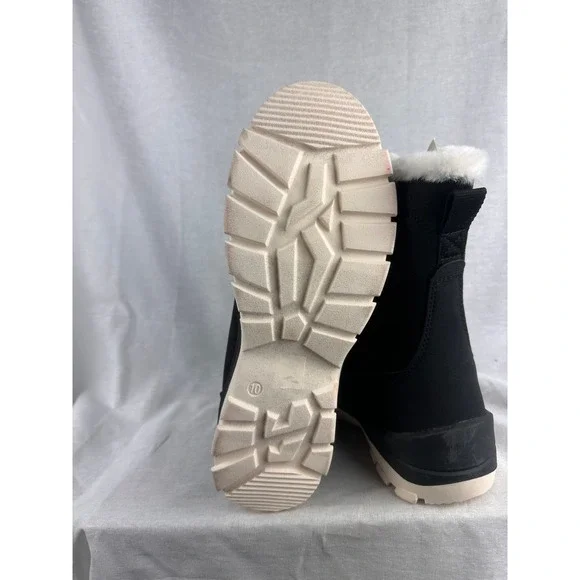 Universal Thread Jeti Waterproof Winter Boots Black Faux Fur Trim Size 10 NEW - Picture 6 of 6